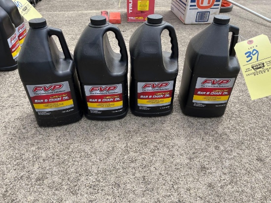 4 gallons of bar & chain oil