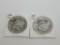 Pair of 1984 1 Troy ounce 31.1 gram silver coins