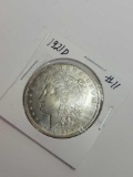 1921d Morgan silver dollar