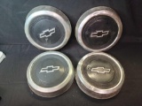 Set of 4 vintage Chevy hub caps