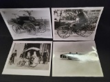 4 Early automobile 8x10 black and white photos