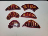 Vintage Stop automobile glass lenses