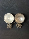 Pair of early KD automobile lamps