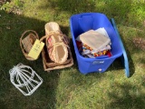 Baskets and Tote of Fabric