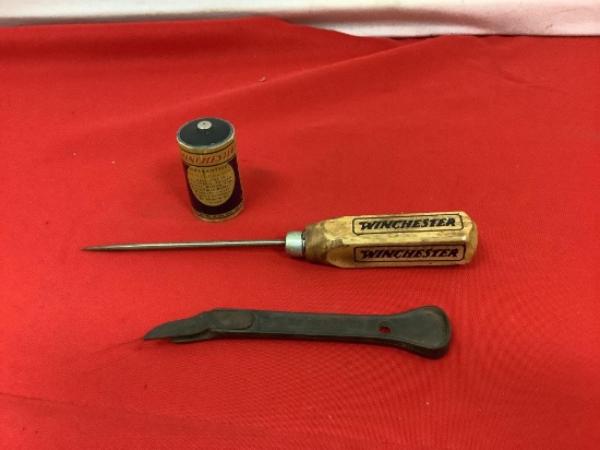 Winchester battery- ice pick- can opener