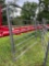 Lot of Priefert 8? gate and swinging corral panel.