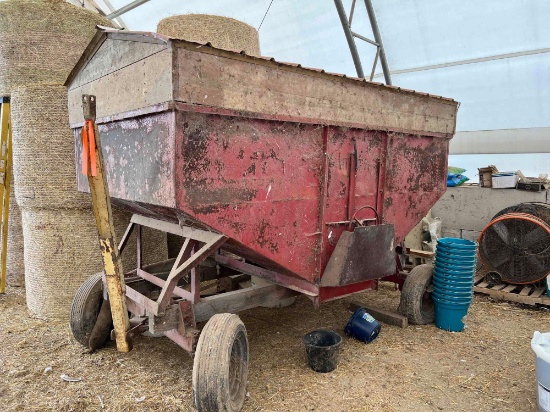 Gravity?s wagon with built on metal roof.