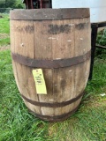 Wooden barrel without lid