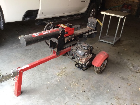 25 ton yard machine log splitter. runs.