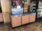 Fountain Dispenser Only and Duke Stainless Top Storage Cabinet