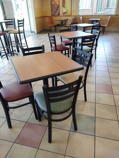 3 Tables and 12 Chairs