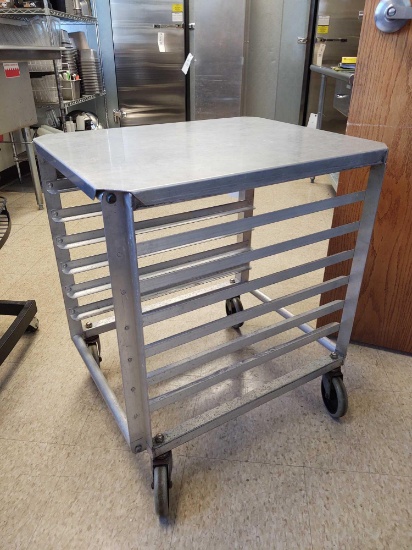 Aluminum Rolling Tray Cart