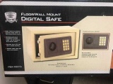 Safe: New still in sealed box Bunker Hill floor/wall mount electronic safe, 8