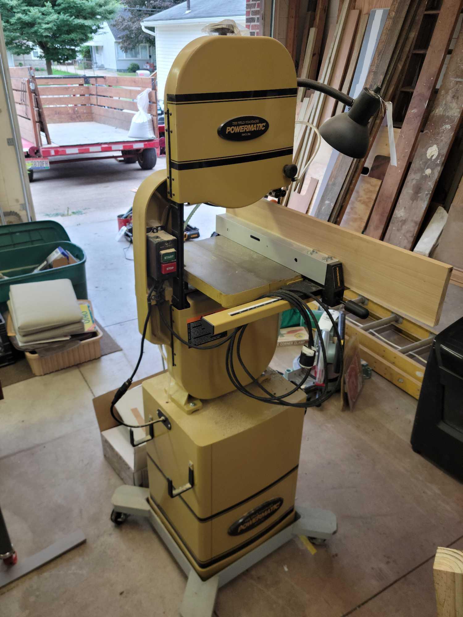 Powermatic 14 inch bandsaw with 6 inch riser | Proxibid