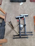 Pair of roller stands and metal homemade stand