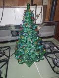 Light-Up Ceramic Christmas Tree Decoration