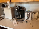 Keurig, toaster, bread maker, coffee maker, can opener