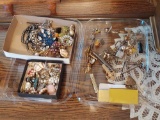 Assortment of Costume Jewelry, Tie Clips, Hair Accessories, & more
