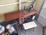 Franklin Sewing Machine Table with Bench