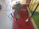 Wire Wheelbarrow & Tricycle Pot Stands & Metal Frog Decoration