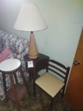 Telephone Chair, Lamp, & Stool