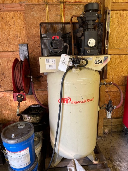 Ingersoll Rand Air Compressor with Hose Reel