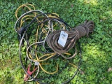 Jumper cables extension cord and rope