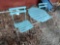 outdoor plastic folding table & chairs