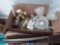 box of 2 ceiling fans & parts