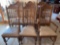 Set of (6) high back dining chairs w/ Naugahyde seats, 46