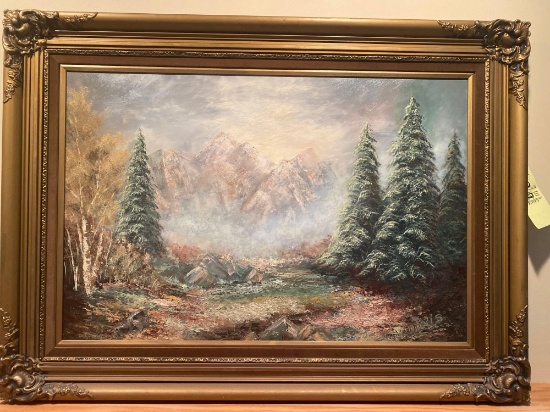 Lyda Dorothy Davis signed original oil/canvas, 45 x 33 frame size.