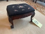 needle point foot stool