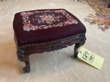 needle point foot stool