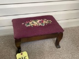 needle point foot stool