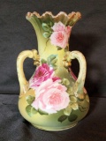 Vintage Nippon 3 handled vase