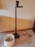 Vintage floor lamp with marble base