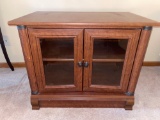 Cabinet w/ two glass doors, 32