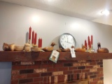Wooden Duck Decoys and Candle Sticks