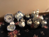 Assorted Delft Glassware.