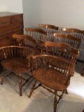 Six Windsor style chairs