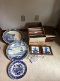 Delft platters and Redwood Year books