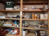 Contents of Shelving inc.Coolers, Wire, Paint Supplies