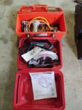 Craftsman circular saw and toolbox with assorted tools
