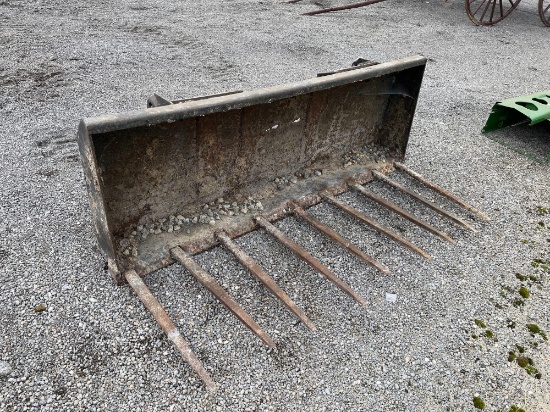 5 ft manure bucket for skid steer