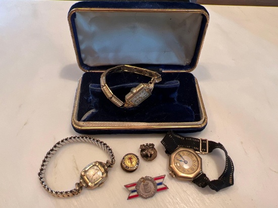 Wrist Watches and Pins