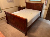 Sleigh Bed and Clean Mattress, Double