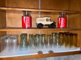 Coke Glasses and Cast iron Truck