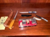 Vintage Knives, Corn Cob Pipe Set