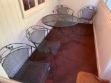 Metal Patio Table and 4 Chairs