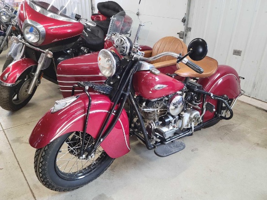 1940 Indian 4 with side car